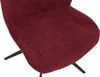 A close-up view of the seat and legs of a burgundy chair. Anteprima dell’immagine prodotto