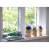 Fiori artificiali di violette in vaso 17cm colorati, 1 Anteprima dell’immagine prodotto 4
