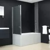 A modern bathroom with a bathtub and a shower screen. Náhľad obrázku produktu