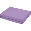 A folded purple fitted sheet on a white background. Produktbild-Vorschau