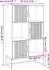 vidaXL Highboard Black 70x35x125 cm výrobek z odvozeného Náhled obrázku produktu 7