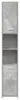 vidaXL Mobile da bagno grigio cemento 30x30x183,5 cm Anteprima dell’immagine prodotto 6