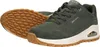 A pair of green Skechers sneakers shown from a diagonal angle against a white background. Voir les images du produit