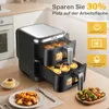 Double Stack XXL Heißluftfritteuse, 2 vertikale Schubladen, Produktbild-Vorschau 5