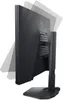 The back of a black Dell gaming monitor on a stand, shown from a side angle. Produktbild-Vorschau