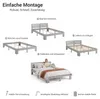 Homestyle4u Doppelbett Holzbett 140x200 mit Lattenrost Bett Produktbild-Vorschau 9