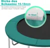 Trampolin Randabdeckung Ø 305cm Grün, Reißfest & Produktbild-Vorschau 4