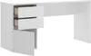 Dmora Scrivania Ardina 60x139x75h cm Bianco Opaco\, Anteprima dell’immagine prodotto 4