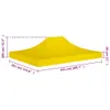 A diagram showing the dimensions of a yellow party tent roof. Podgląd zdjęcia produktu