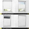 Klemmfix Plissee Weiß 120x110cm Sichtschutz für Fenster Produktbild-Vorschau 5