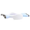A white and blue travel potty is shown from a side view against a white background. Produktbild-Vorschau