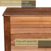 STOLMAK Gartenbox aus Holz 166 l 80x52x40 cm Braun Produktbild-Vorschau 7