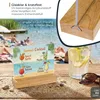 Tischaufsteller mit Holzfuß aus Acryl im Querformat von HMF in DIN A4 Produktbild-Vorschau