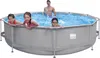 Stahlrahmenpool mit Filterpumpe blau Ø360x76cm Produktbild-Vorschau 3