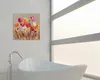 ArtUniverse Leinwandbild Hübsche Farbenfrohe Blumen 40 x 40 Produktbild-Vorschau 2