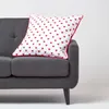 HOMESCAPES Taie d'oreiller en coton avec cœurs rouges, 60 x Voir les images du produit 2