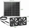 Solar Ventilator, 15W Solarpanel Ventilator mit Zwei IPX6 Produktbild-Vorschau 2