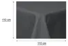 Tischdecke quadratisch 110x110 cm anthrazit Leinenoptik Produktbild-Vorschau 4