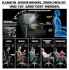 Bureau stoel 200KG XL, breed kussentje, rubberen wielen, Productafbeelding-voorbeeld 6