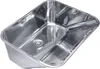A stainless steel sink with a drainboard. Produktbild-Vorschau