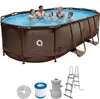 Avenli Frame Oval Pool Set 427x275x100cm, Aufstellpool, Produktbild-Vorschau 1