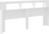 Wezgłowie łóżka z LED, białe, 200x18,5x103,5 cm Podgląd zdjęcia produktu 7