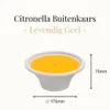 Spaas Citronella Outdoor-Kerze im Terrakotta-Schale - Gelb Produktbild-Vorschau 4