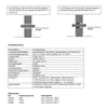 Diagrams and technical data for a construction sealant product. Produktbild-Vorschau