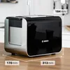 Bosch TAT8613N, 2 krajíců, Černá, Nerezová ocel, Knoflíky, Náhled obrázku produktu 3