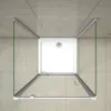 U-kabine 80x185cm Drehtür mit 80x80x185cm Seitenwand 5mm Produktbild-Vorschau 5