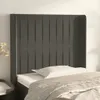 The Living Store Kopfteil mit Ohren Dunkelgrau Produktbild-Vorschau 1