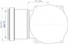 Poloplast Deckendose POLO-KWL DN 100/1x75, 1 Stk. Náhled obrázku produktu 3