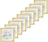 🖼️KNOR®️ Bilderrahmen 20x20 cm Golden, 9er Set Produktbild-Vorschau 1