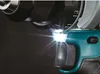 Close-up of a power drill's chuck and LED light. Produktbild-Vorschau