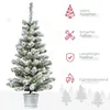 HOMCOM Weihnachtsbaum mit LED-Leuchten, 90 cm Christbaum Produktbild-Vorschau 4
