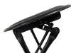 A close-up, angled view of the seat and frame of a black folding stool against a white background. Anteprima dell’immagine prodotto