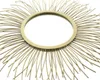 Wandspiegel "Sonne" aus Metall, gold, Ø 50 cm, Spiegel, Produktbild-Vorschau 5