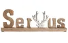 GILDE Schriftzug, "Servus", Geweihmotiv, Mangoholz, Voir les images du produit 2