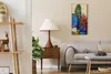 Wandbild Leinwand Bilder Wanduhr Kunstdruck 30x60 Bäume Produktbild-Vorschau 3