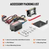 An accessory packing list for a winch, showing all included components with numbered labels and a key. Náhled obrázku produktu
