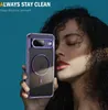 A woman is holding a phone case in front of her face, with text overlays. Náhled obrázku produktu