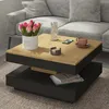 Table basse Soho 78x78 cm avec plateau extensible - Voir les images du produit 2