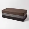 HOMESCAPES Sitzauflage Velours schwarz, 100 x 50 cm - Produktbild-Vorschau 6