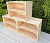 Vintage Holzkisten mit Regalbrett - 40x30x24 cm - Vintage Produktbild-Vorschau 2