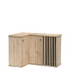 Cassettiera ad angolo ORURO – rovere artisan / nero Anteprima dell’immagine prodotto 1