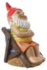 Gartenzwerg BERT - Zwerg im Liegestuhl - Gartenfigur - Produktbild-Vorschau 4