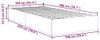 vidaXL Ottoman-Bett ohne Matratze Cappucino 100x200cm Produktbild-Vorschau 7