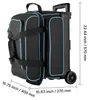Sac de bowling SucceBuy pour 3 boules avec roulettes, Voir les images du produit 8