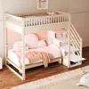 Flieks Etagenbett 140x200cm mit Stauraumtreppe, Kinderbett Produktbild-Vorschau 4