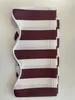 A folded awning valance with brown and white stripes is laid flat on a white surface. Produktbild-Vorschau